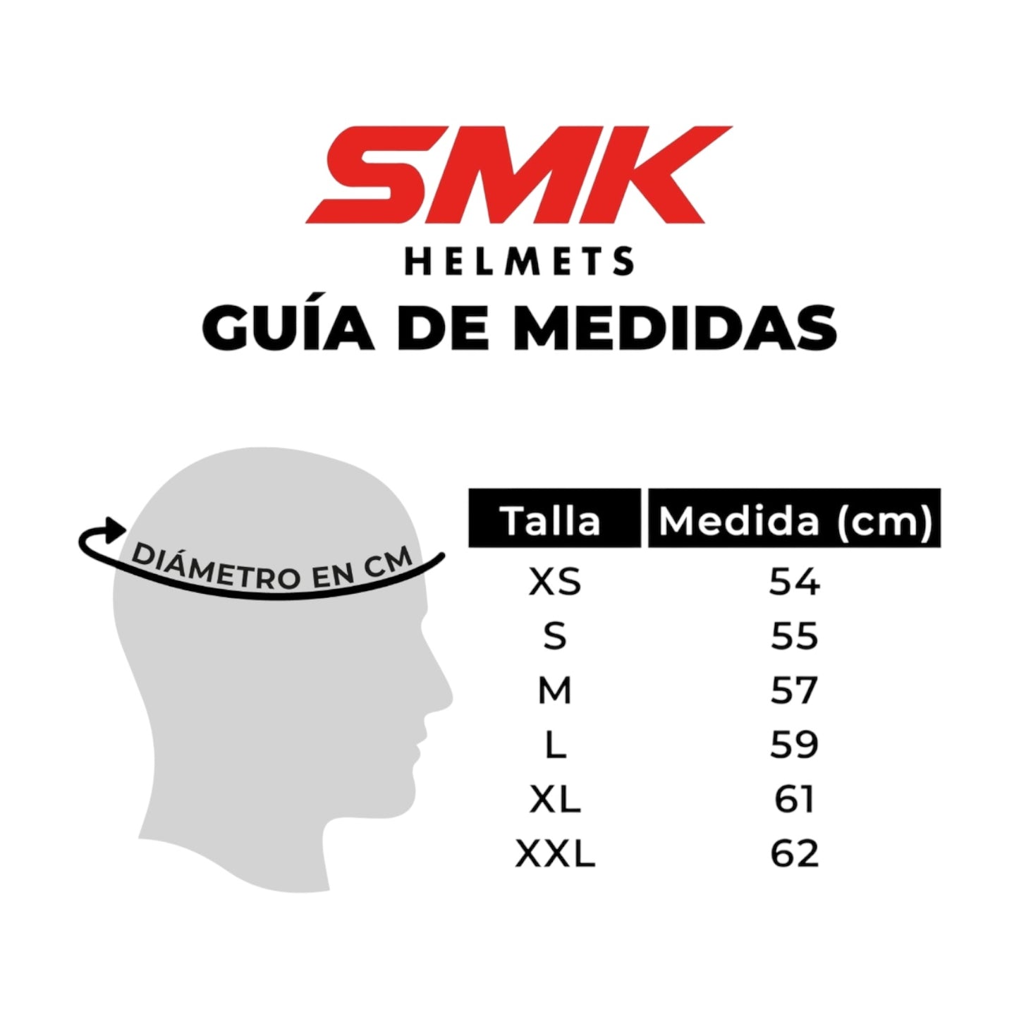 Casco abatible SMK Gullwing (ECE)