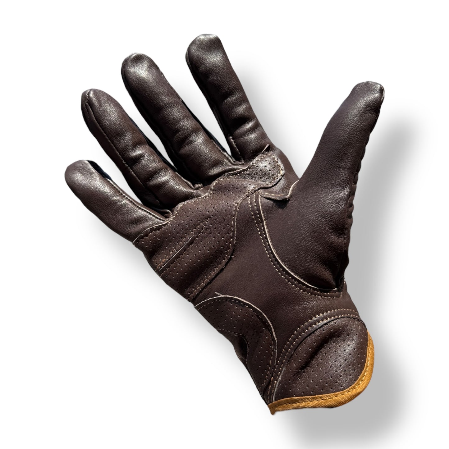 Guantes G2 de piel cafe con protección suave