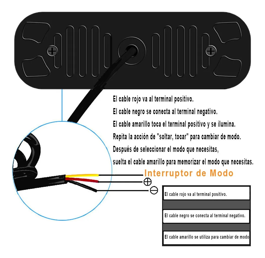 Estrobos amarillo/blanco Pixel 17 modos