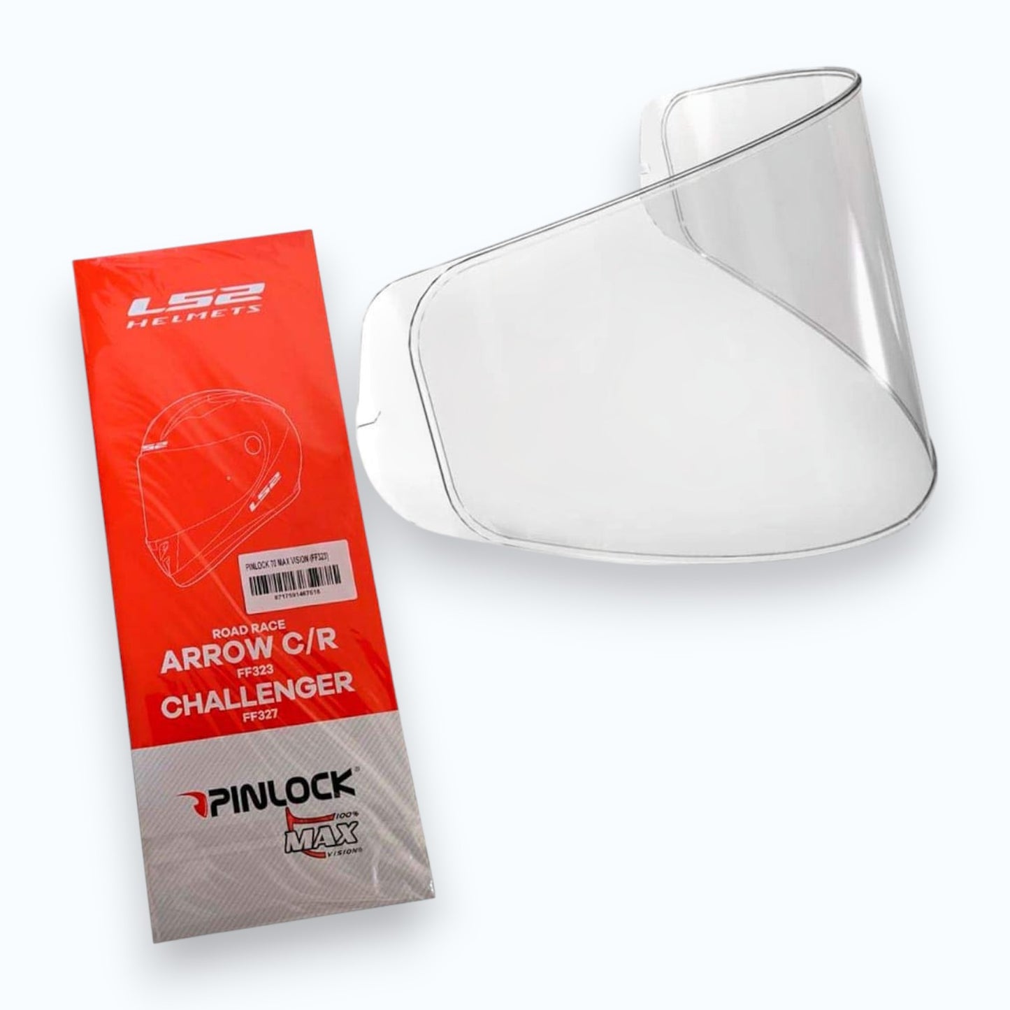 Mica Pinlock para casco LS2 Arrow C/R / Challenger (FF323/FF327)