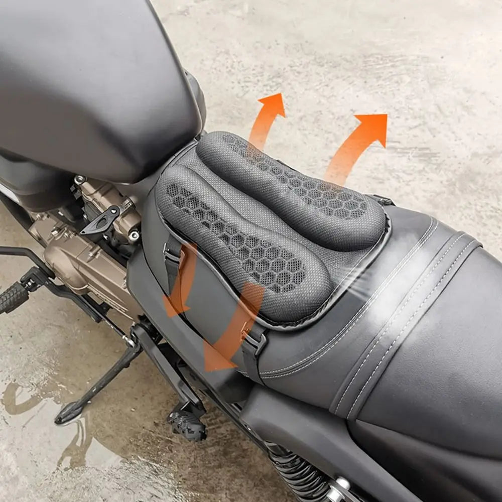 Cojín cubre asiento gel individual para moto