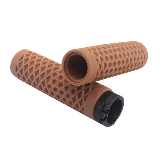 Puños Vintage Waffle 1” para Harley-Davidson | Cable o Electrónico
