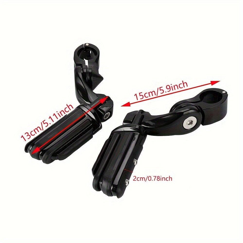 Posapies ajustables para defensa de 1 1/4” y 1”