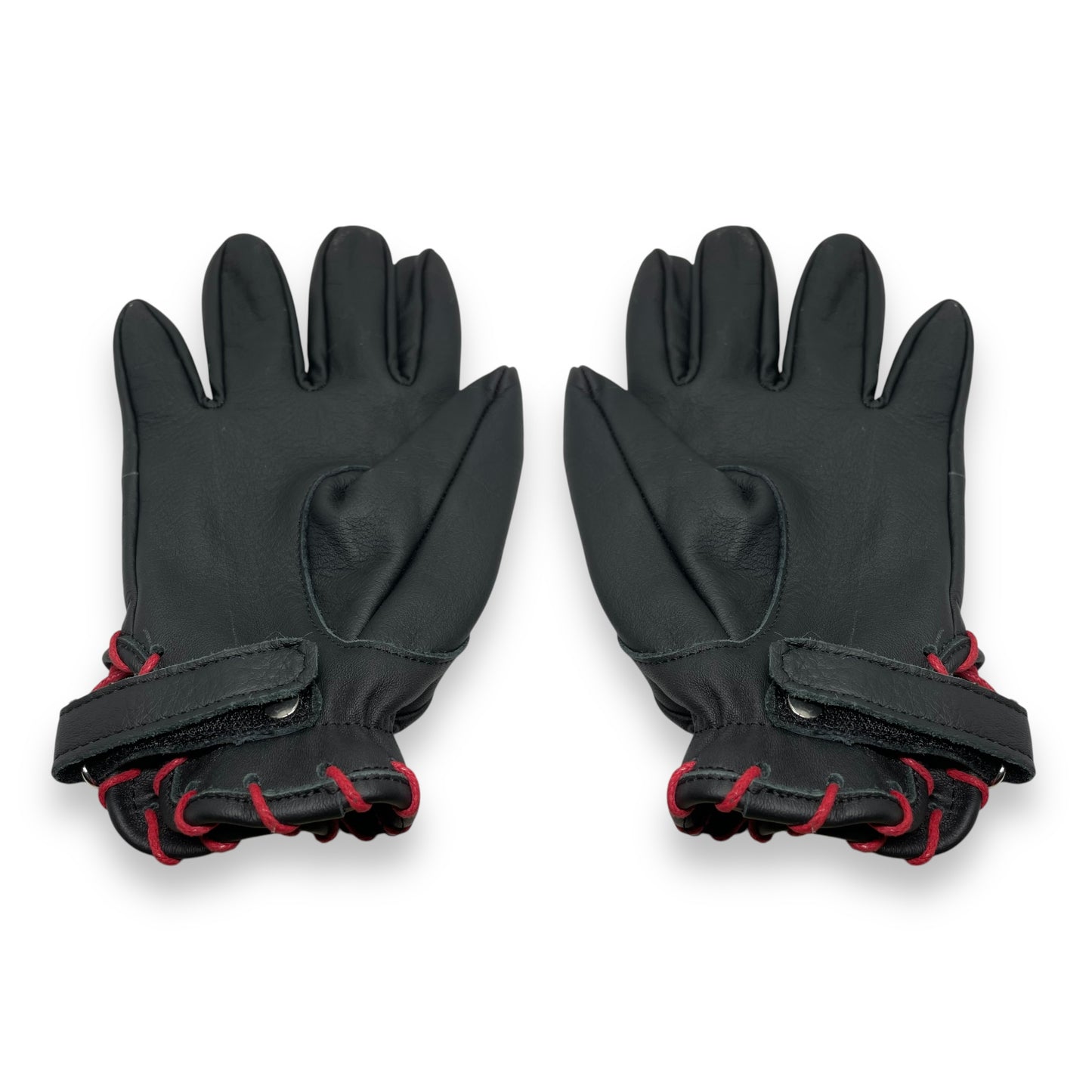 Guante negro vintage cosido