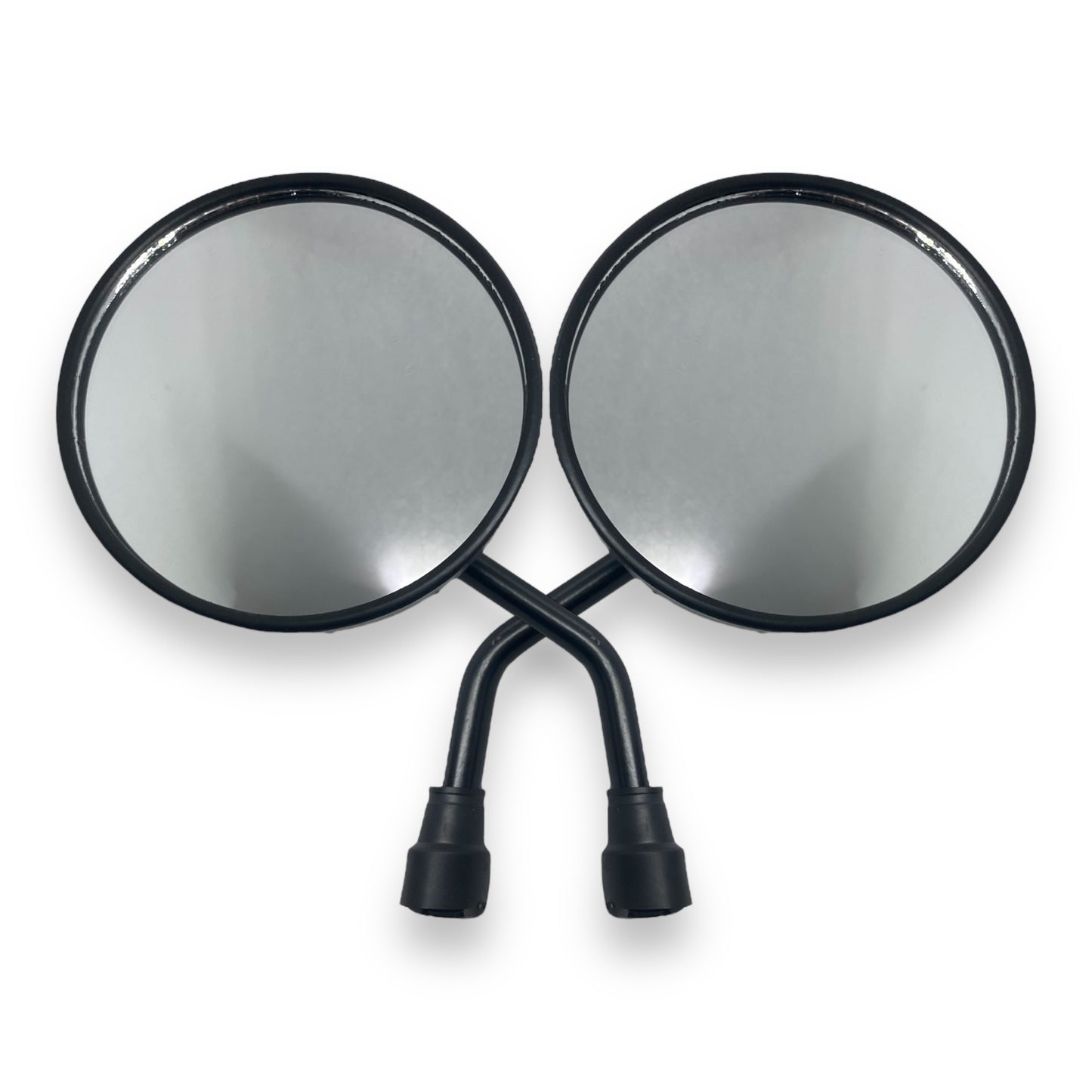 Espejos retrovisores redondos negros chopper 10mm