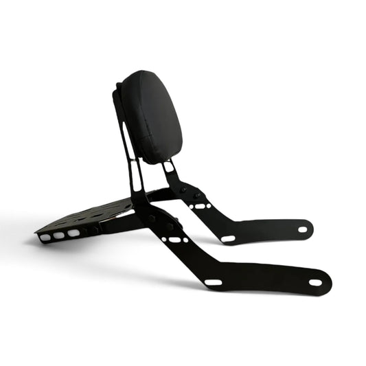 Respaldo con Parrilla Portabultos para Italika TC250 | Negro