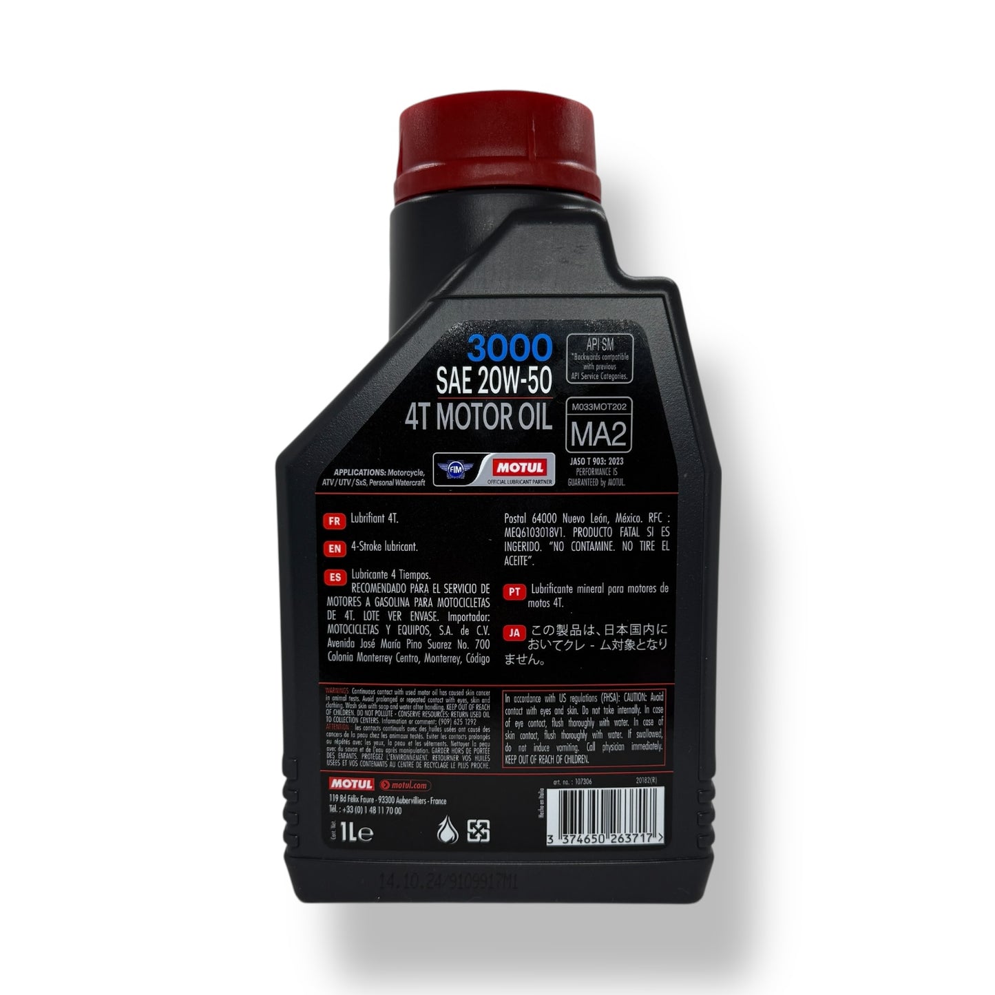 Aceite mineral motul 3000 20w50 (1L.)