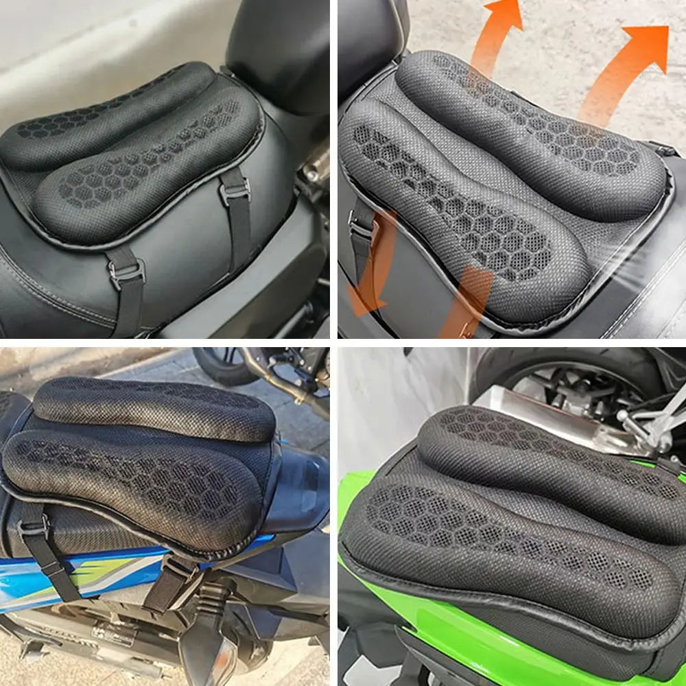 Cojín cubre asiento gel individual para moto