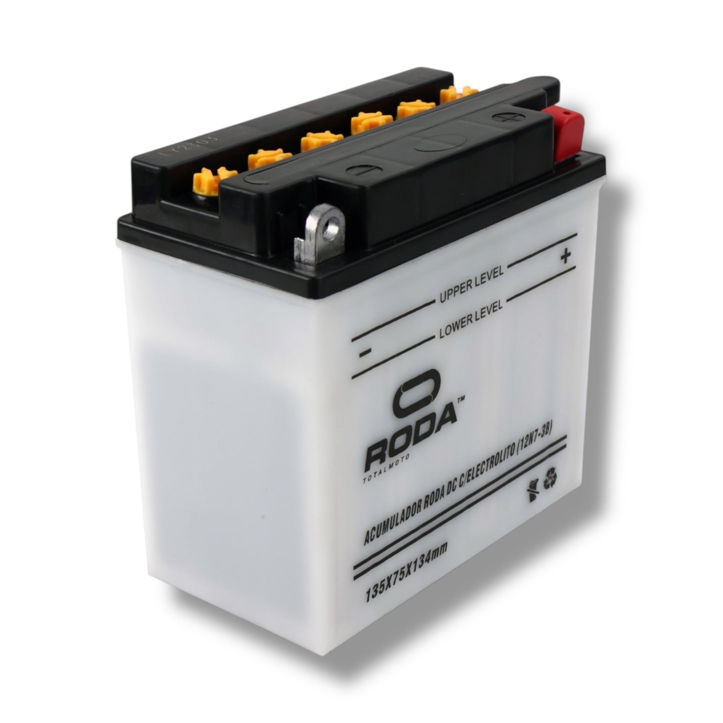 Acumulador DC con Electrolito Roda 12N7-3B (12V / 7A)