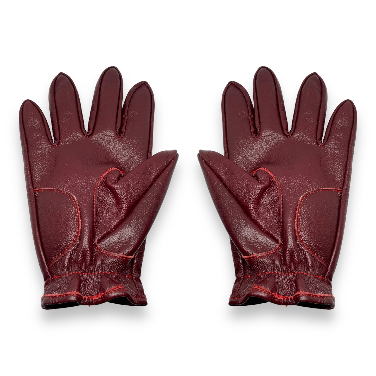 Guantes vintage de piel Cherry Red