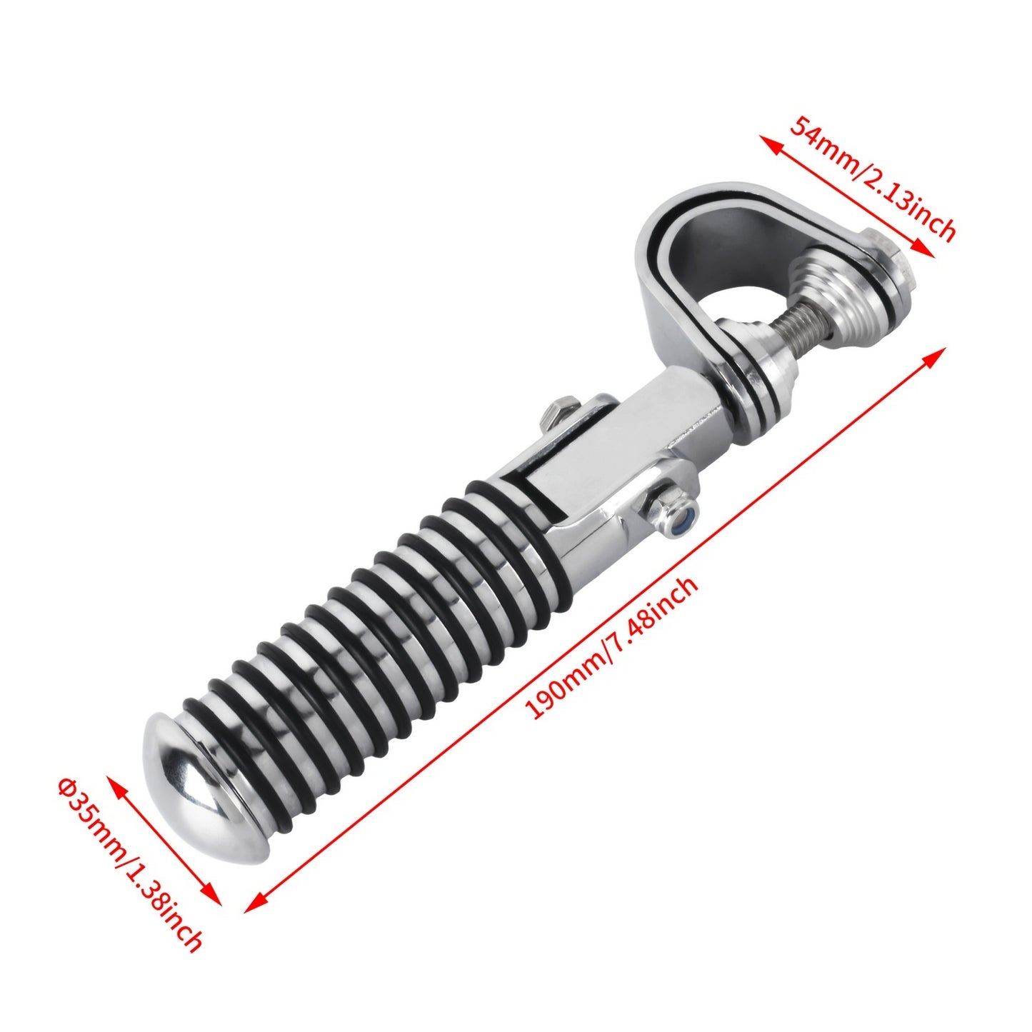 Posapiés para Defensa 1” a 1-1/4” Ajustables Tipo Highway Peg