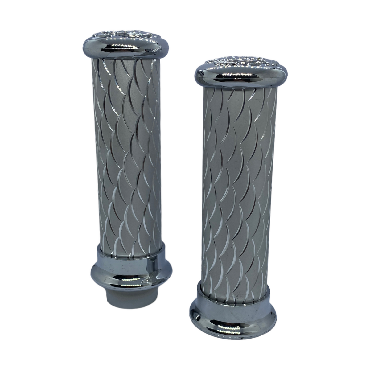 Puños Chopper CHB 7/8” | Acelerador de 1 Cable | Negro y Cromo