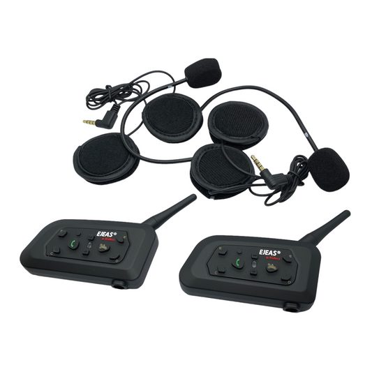 Intercomunicadores Ejeas V6 Pro para Casco | 2 Piezas