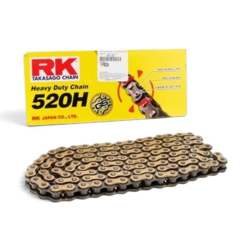 Cadena RK 520H-120 Reforzada Dorada | 120 Eslabones