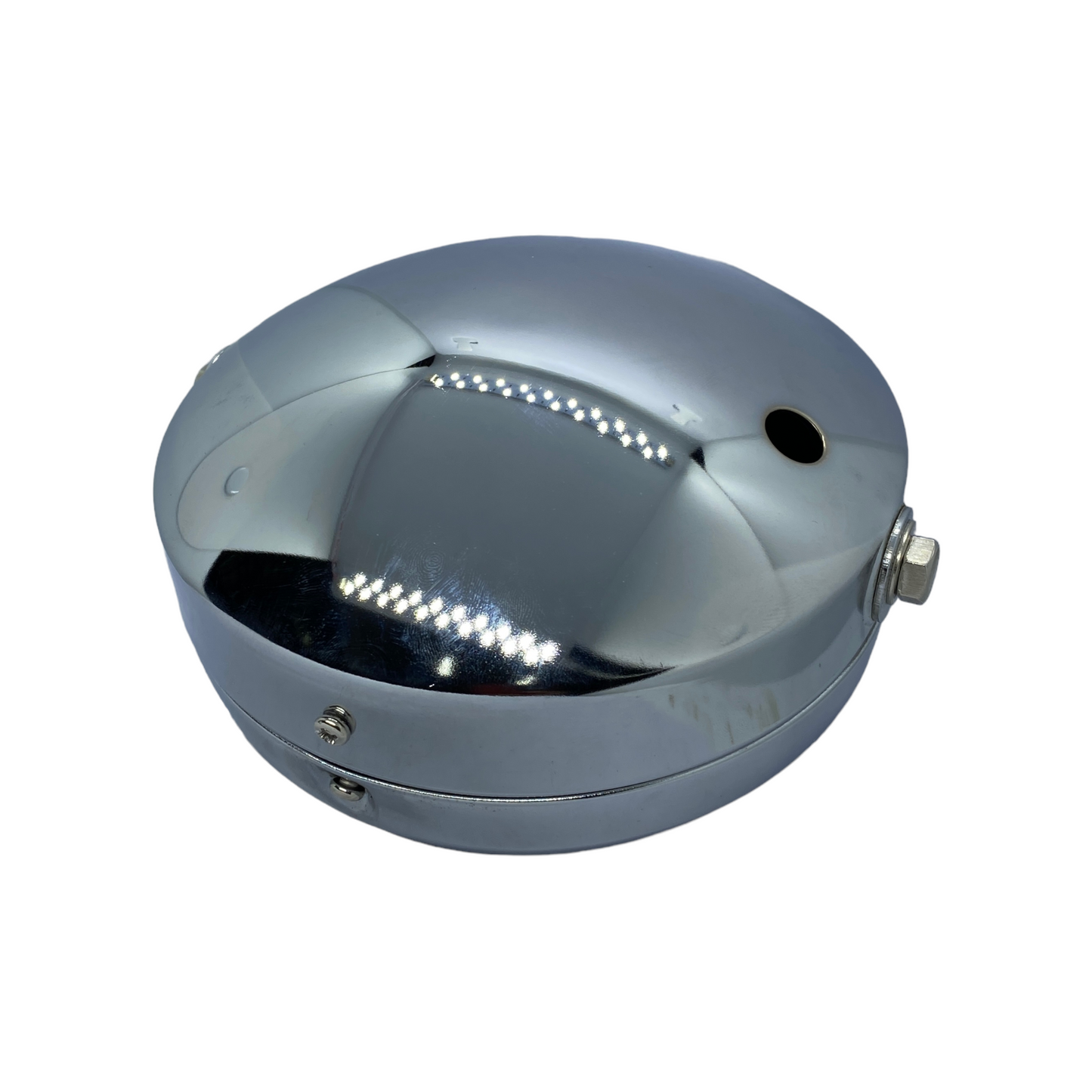 Faro delantero clásico cromado Metal y Vidrio súper delgado