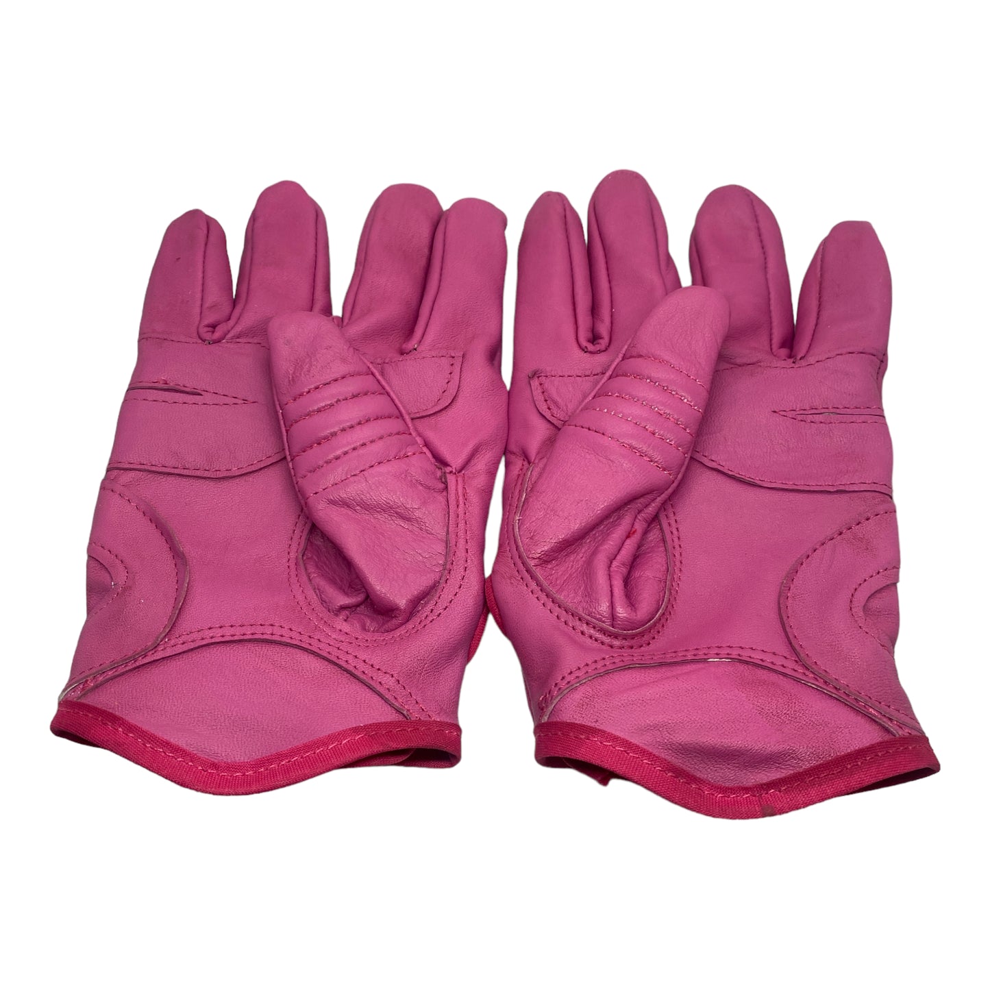 Guantes de piel rosas con protección suave