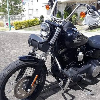 Porta herramienta de piel para motocicleta