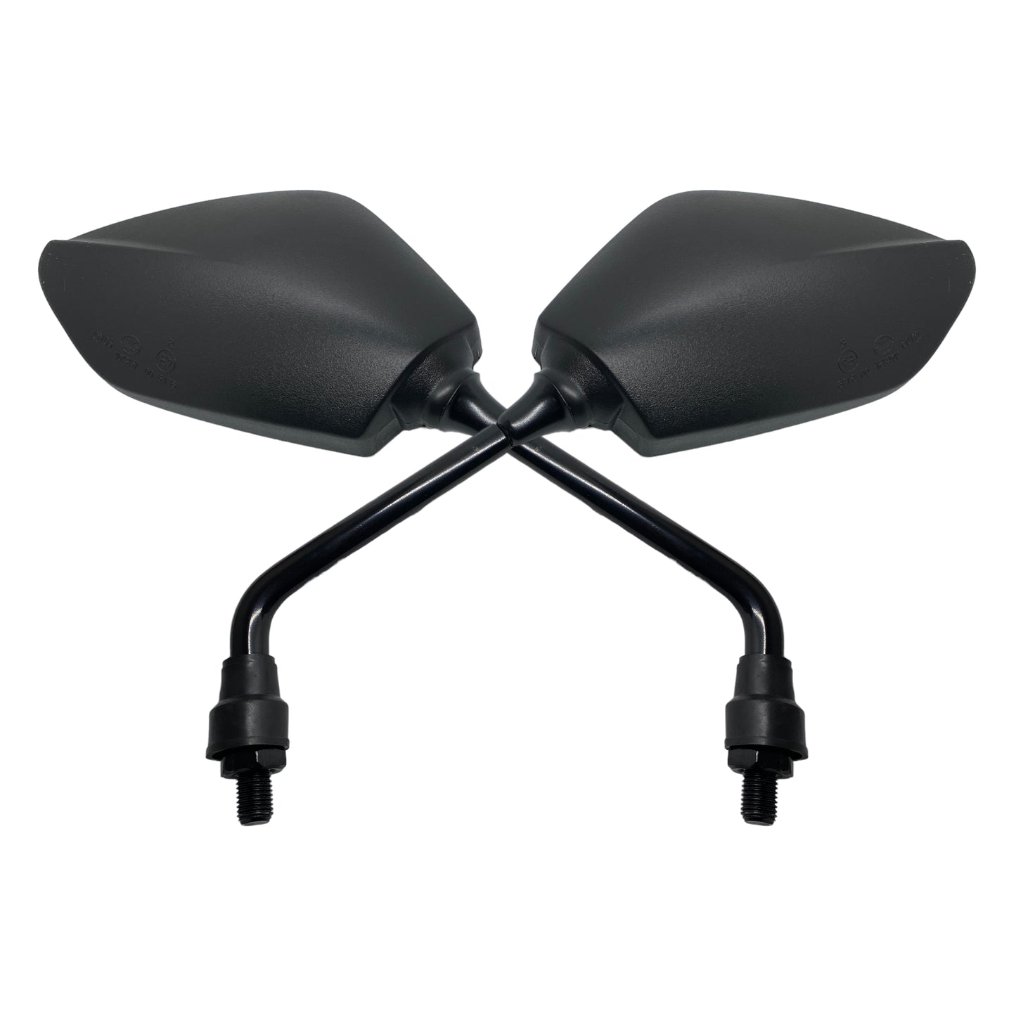 Espejos negros deportivos 10mm Vento Crossmax 200