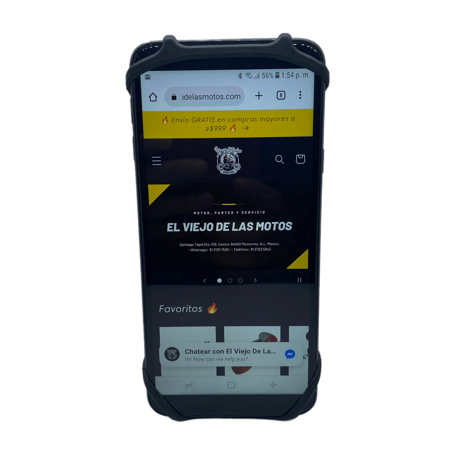 Porta celular liga de goma