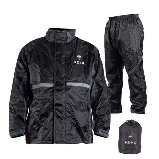 Impermeable KOHL negro con reflejante