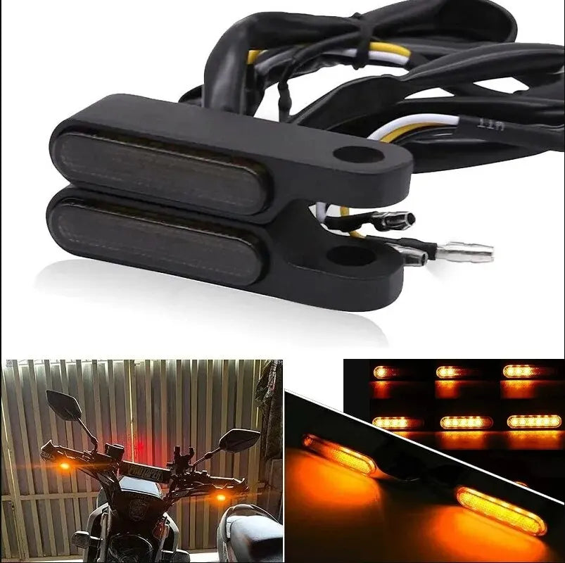 Direccionales LED Mini Strip Delanteras H-D