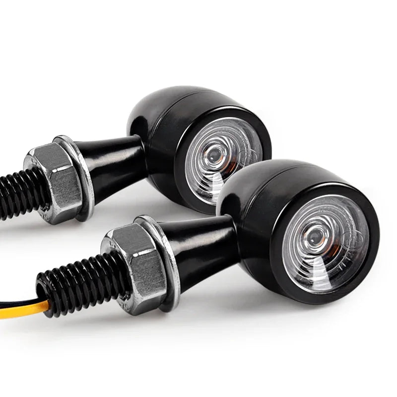 Mini Direccionales LED Tipo Bala 8mm | Ámbar / Rojo