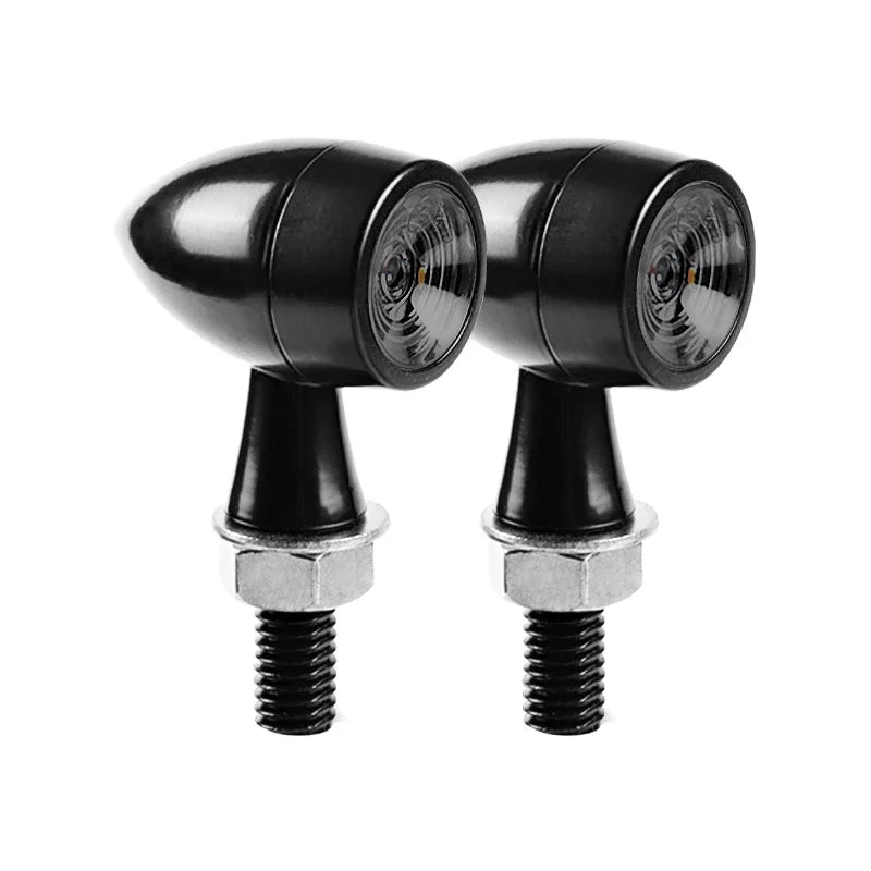 Mini Direccionales LED Tipo Bala 8mm | Ámbar / Rojo