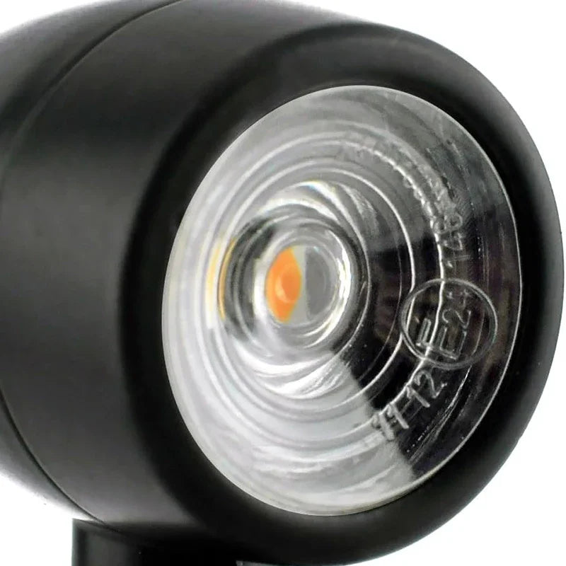 Mini Direccionales LED Tipo Bala 8mm | Ámbar / Rojo