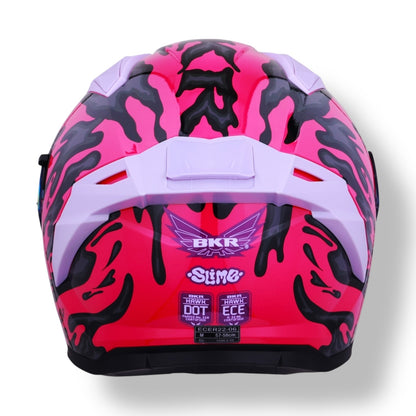 Casco cerrado BKR Hawk Rosa Slime (DOT / ECE)