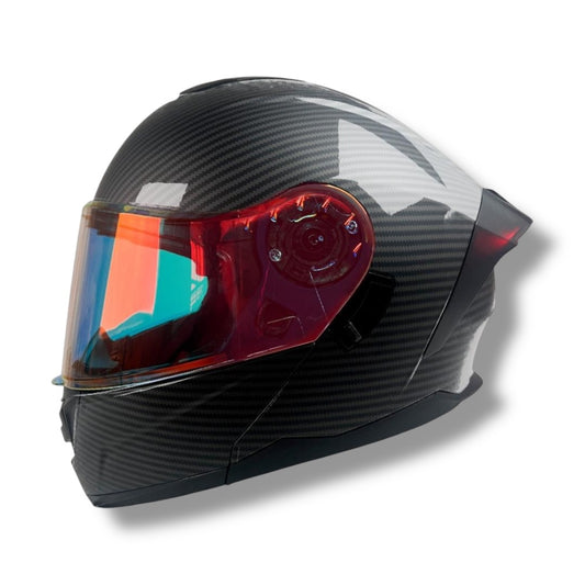 Casco abatible R7 Alfa Night Vision Fibra de Carbón