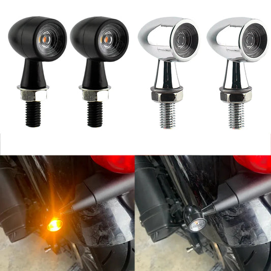 Mini Direccionales LED Tipo Bala 8mm | Ámbar / Rojo