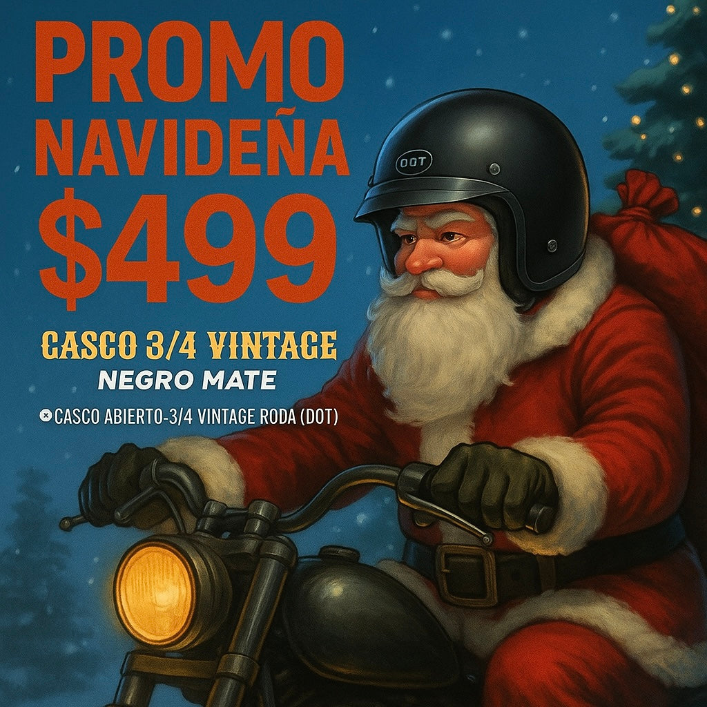 Casco abierto 3/4 vintage Roda (DOT)