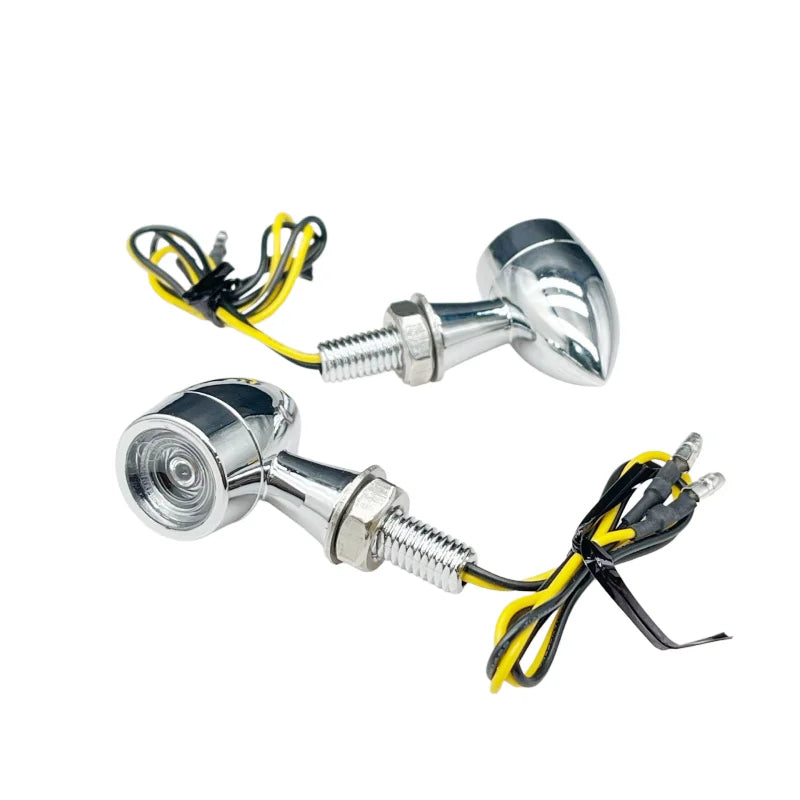Mini Direccionales LED Tipo Bala 8mm | Ámbar / Rojo