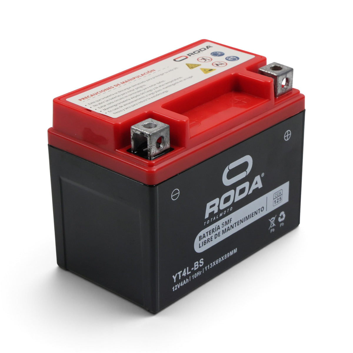 Batería RODA YT4L-BS | 12V 4Ah Sellado