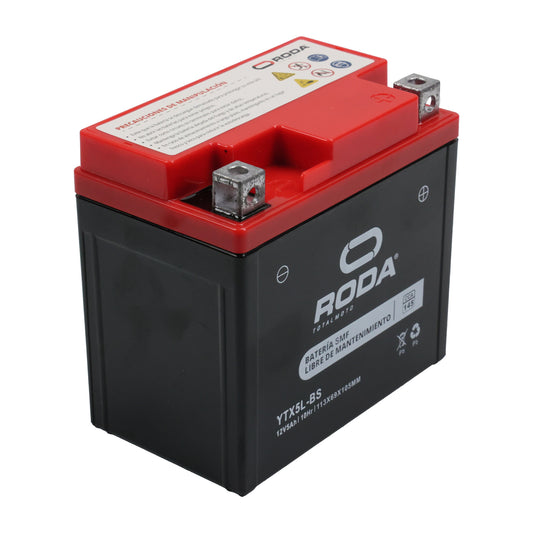 Batería RODA YTX5L-BS 12V 5Ah | Sellada