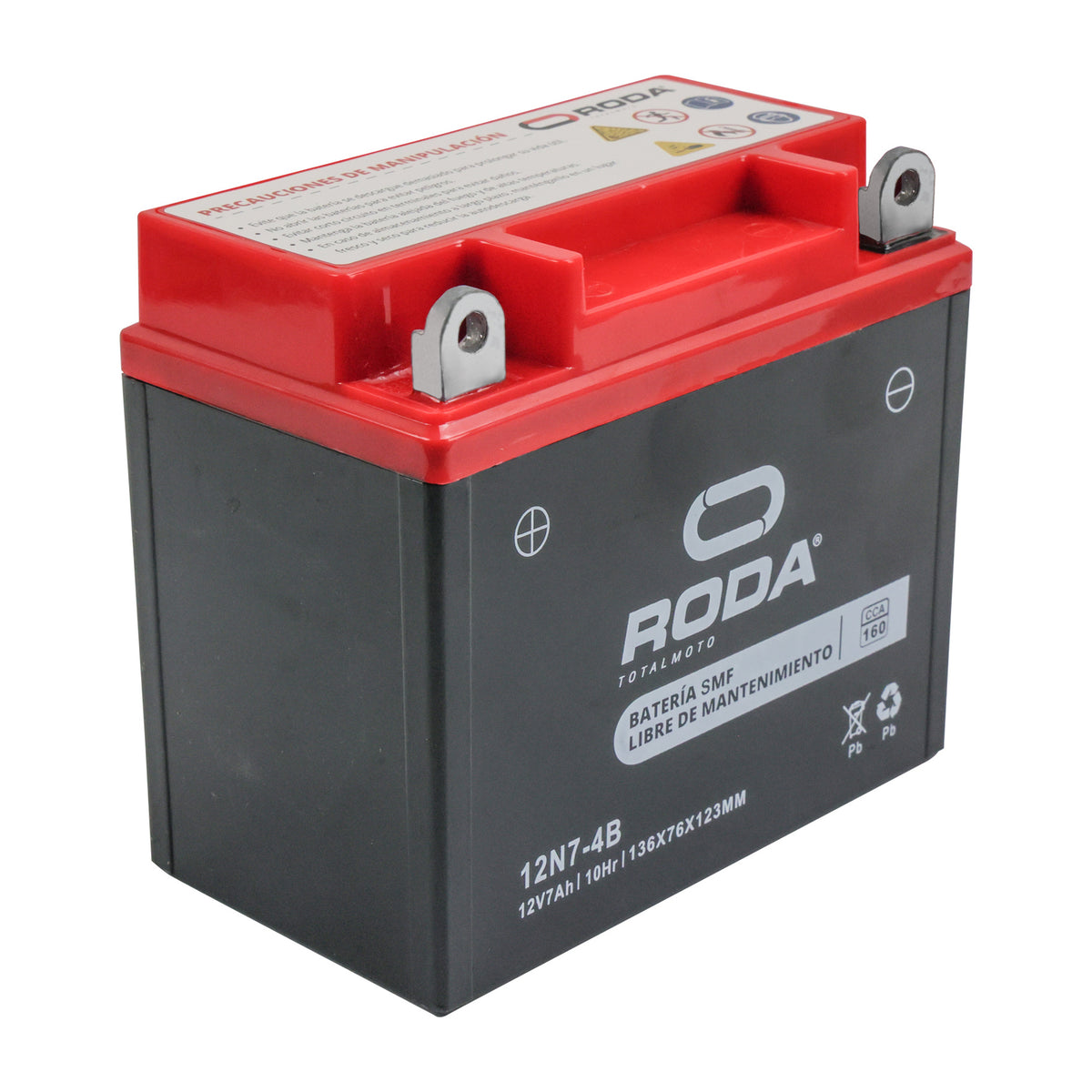 Batería RODA 12N7-4B 12V 7Ah | Sellada