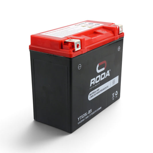 Batería RODA YTX20L-BS 12V 20Ah | Sellada