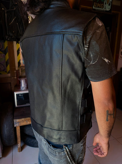 Chaleco Chopper de Piel Genuina | Roma