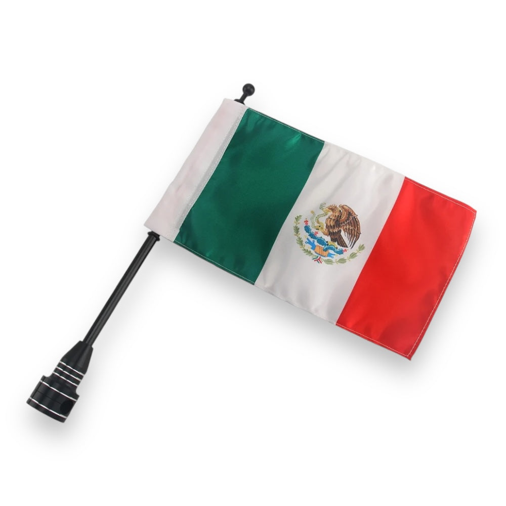 Bandera con soporte para moto