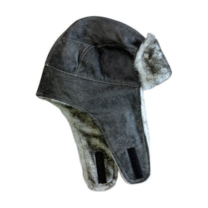 Gorro de piel tipo aviador para invierno