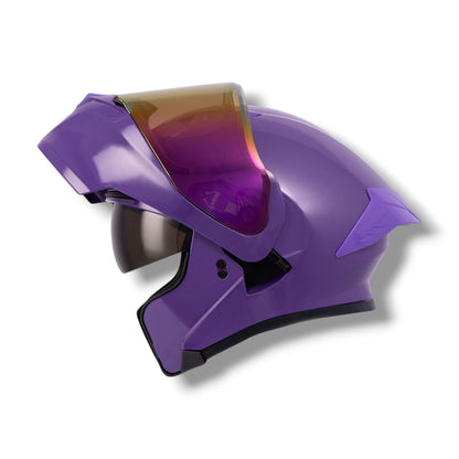 Casco RODA Rush Morado Abatible (DOT)