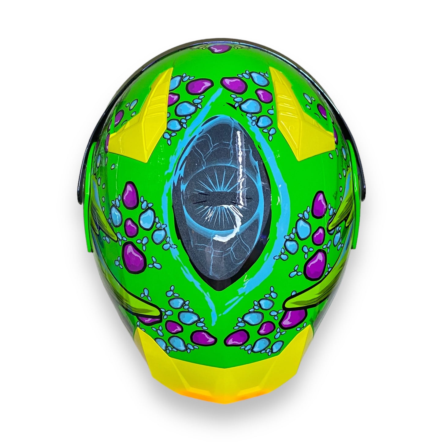 Casco abatible Half Dragon neon (Fotoluminicente)