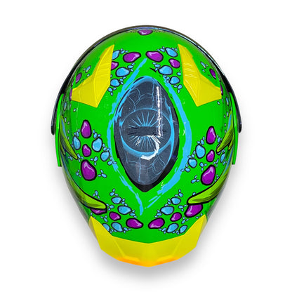 Casco abatible Half Dragon neon (Fotoluminicente)