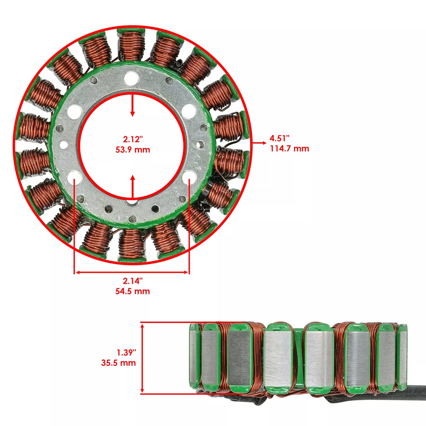 Estátor para Honda (Caltric)