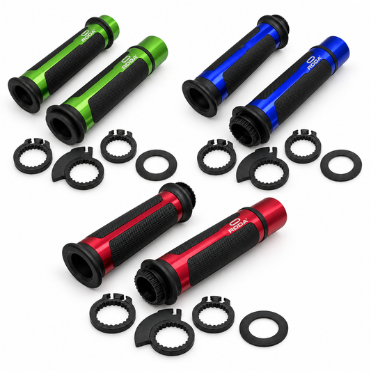 Puños Deportivos 7/8” | Tubo de Acelerador + Adaptadores + Contrapesos