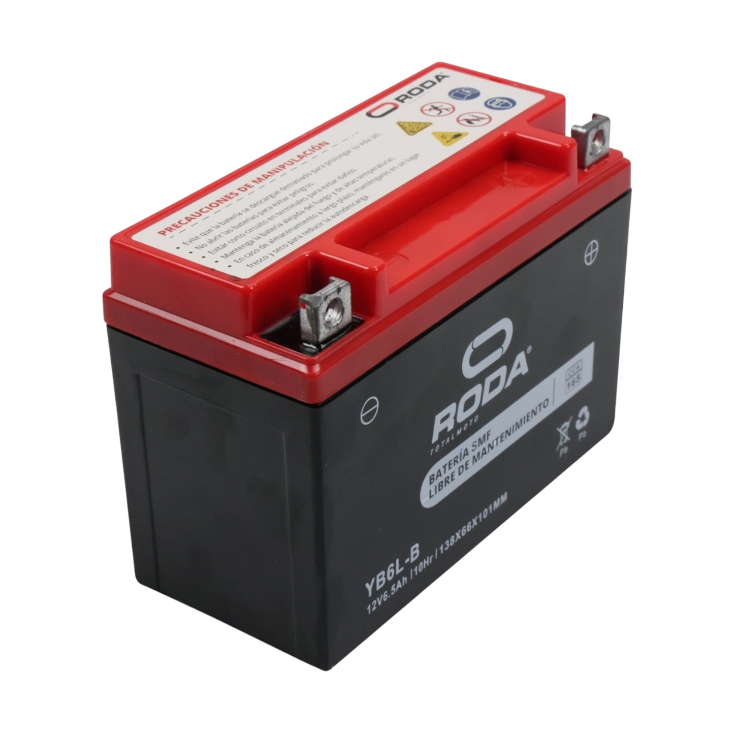 Acumulador Sellado Roda SMF (YB6L-B) 12V 6.5A AGM