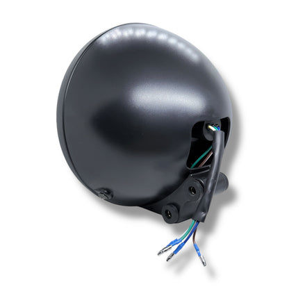 Faro Delantero Chopper Negro 7”