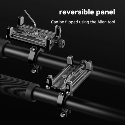 Soporte de Celular de Aluminio para Moto y Bicicleta | Ajustable 58–88 mm