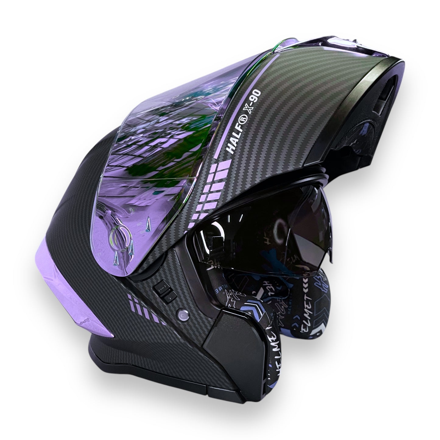 Casco abatible Half Golden Boy Purpple