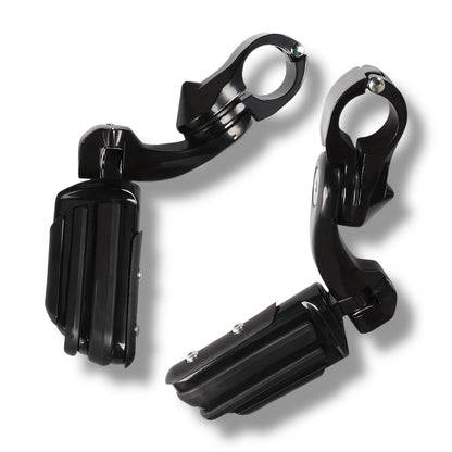 Posapies ajustables para defensa de 1 1/4” y 1”